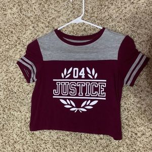Cropped shirt from Justice.